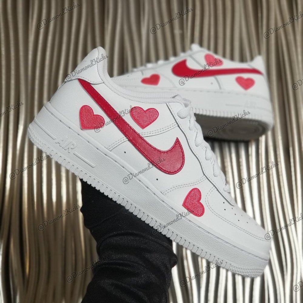 Nike Air Force 1 Custom Hearts